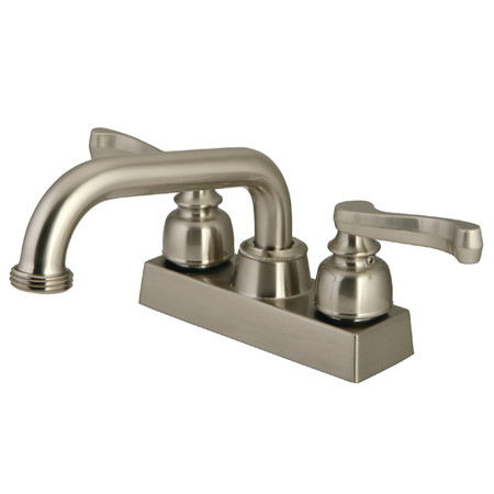 KINGSTON BRASS 4" Centerset 2-Handle Laundry Faucet, Brushed Nickel KB2478FL